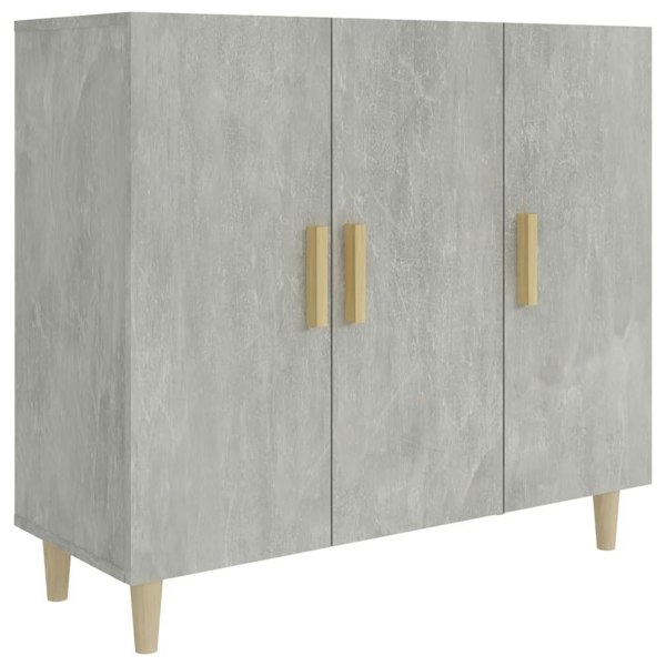Berkfield Sideboard Concrete Grey 90x34x80 cm Engineered Wood
