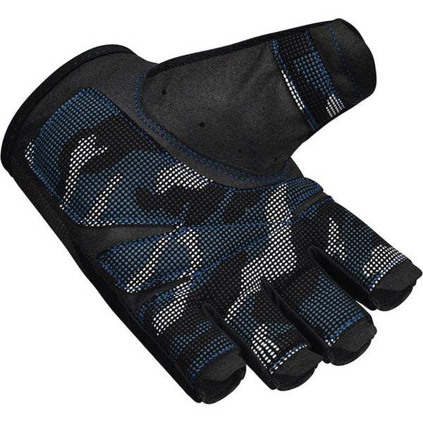 RDX Sports GYM TRAINING GLOVES T2 HALF BLUE