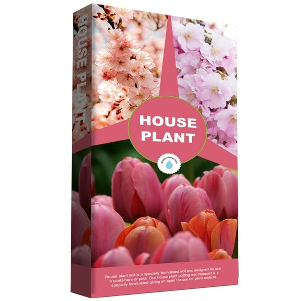 House Plant Compost 10 Litres Ideal For House Plants With Added Nutrients For Healthy Leaves & Plants
