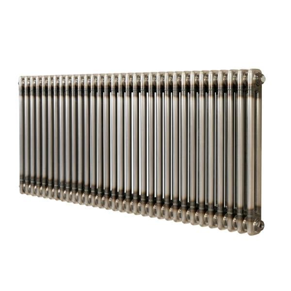Monstershop Traditional 2 Column Radiator - 600 x 1460mm - Raw Metal
