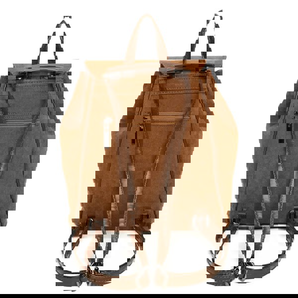 Kitise Trendy Faux Suede Drawsting Spacious Travel Backpack