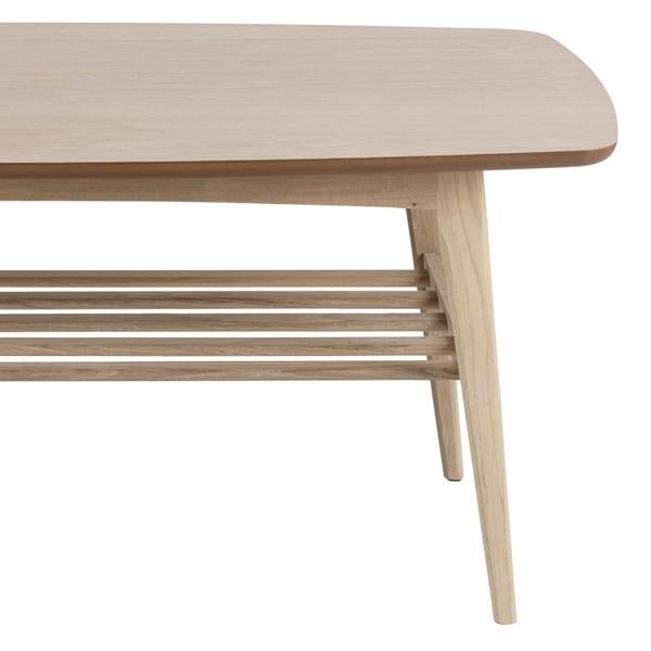 Wyld Haus Milan Oak Veneer Coffee Table with Lower Shelf