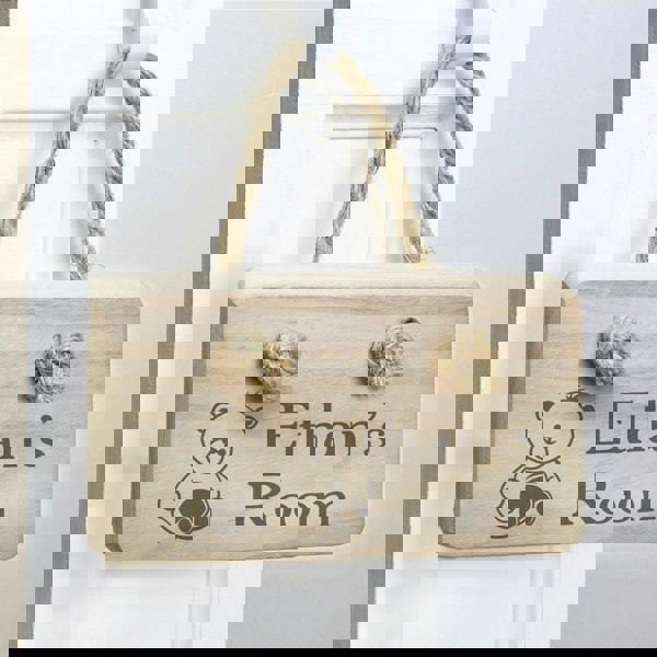 Personalised Memento Company Personalised Teddy Wooden Sign