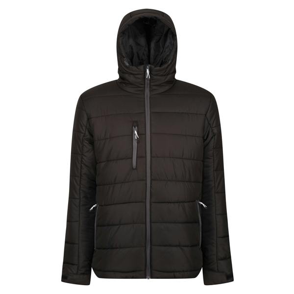Regatta Professional Mens Thermal Padded Jacket - Black/Seal Grey - 