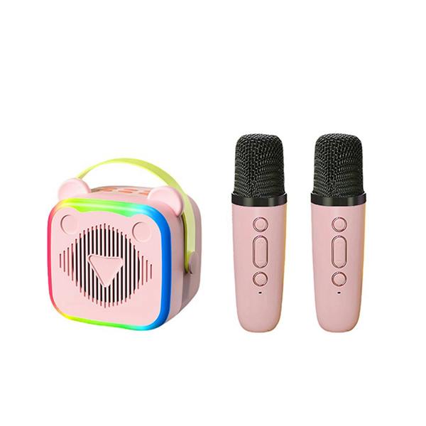 Dragodirect K10 Portable Karaoke Machine 2 Wireless Mics Colorful RGB