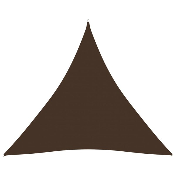 Berkfield Sunshade Sail Oxford Fabric Triangular 6x6x6 m Brown