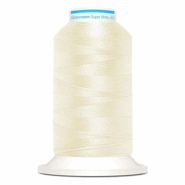 Gutermann Super Brite Polyester 40 Embroidery Thread 1000m Polyester Thread Suitable For Embroidery