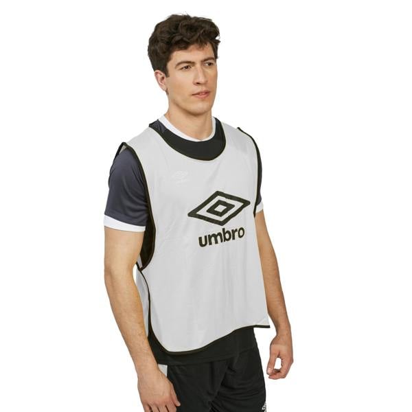 Umbro Unisex Adult Training Bib - White/Black - 