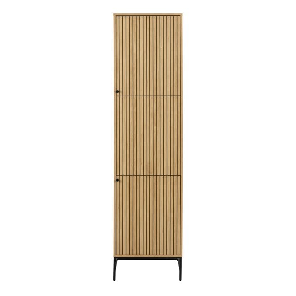 Furniture To Go Albany Wardrobe 2 Doors in Oak/Black Legs