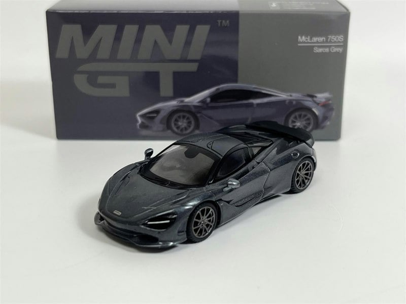 Mini GT McLaren 750S Saros Grey RHD 1:64 Scale Mini GT MGT00815R