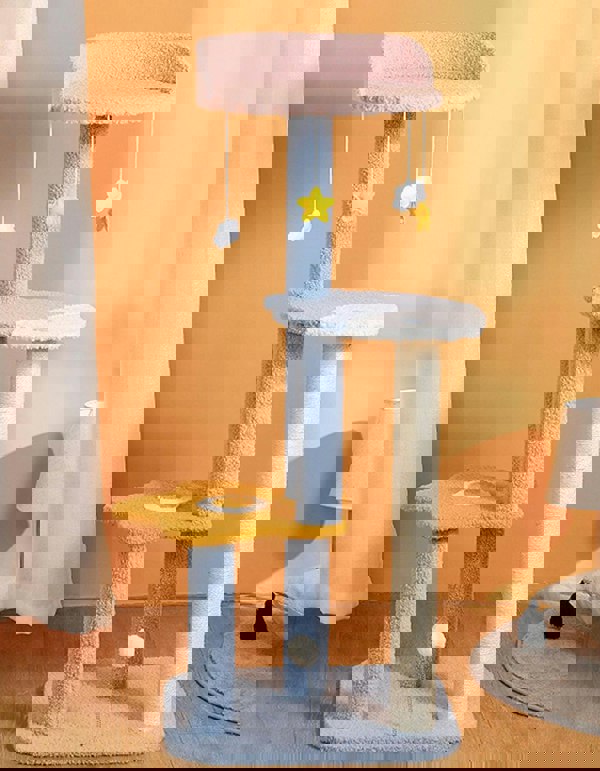 Kyali Cat Tree, Cat Climber, Coral Fleece-Weilai concept-Weilai Concept