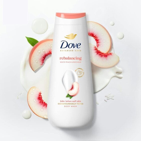 Dove Advanced Care Rebalancing Body Wash, 24H Lotion Soft Skin 400ml