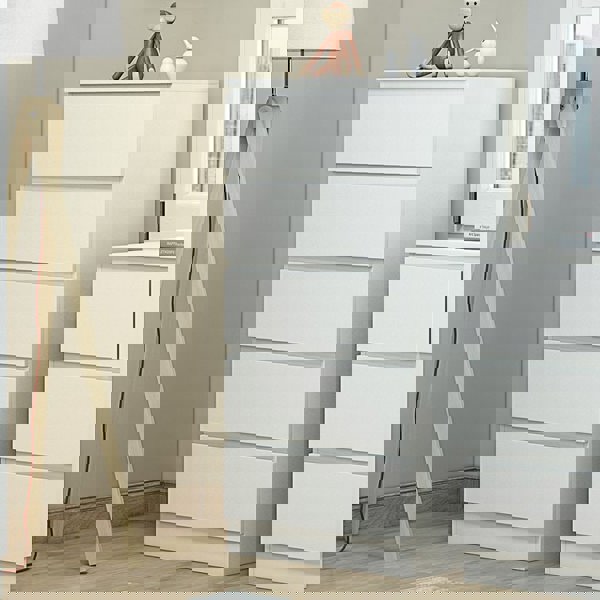 Carlton 5 Drawer Cabinet in Matt White