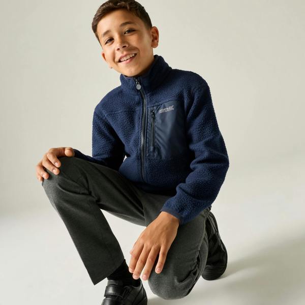 Regatta Childrens/Kids Frankie Full Zip Fleece Jacket - Navy - 