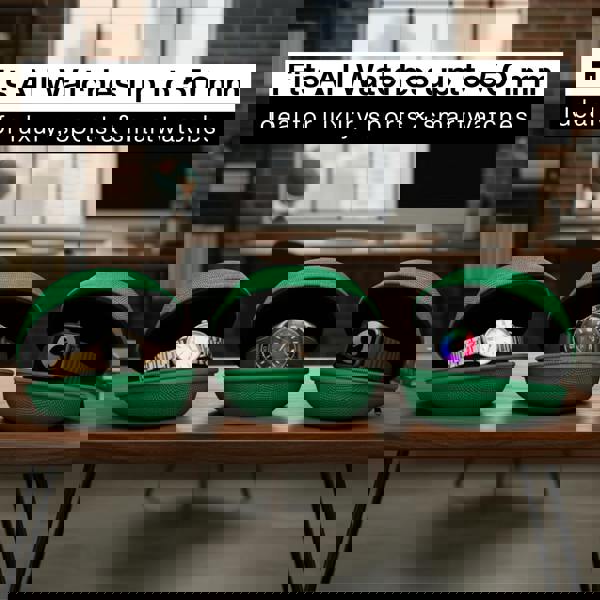 Green Single Watch Travel Case – Secure & Stylish Storage watchcaseKennett Great Britain