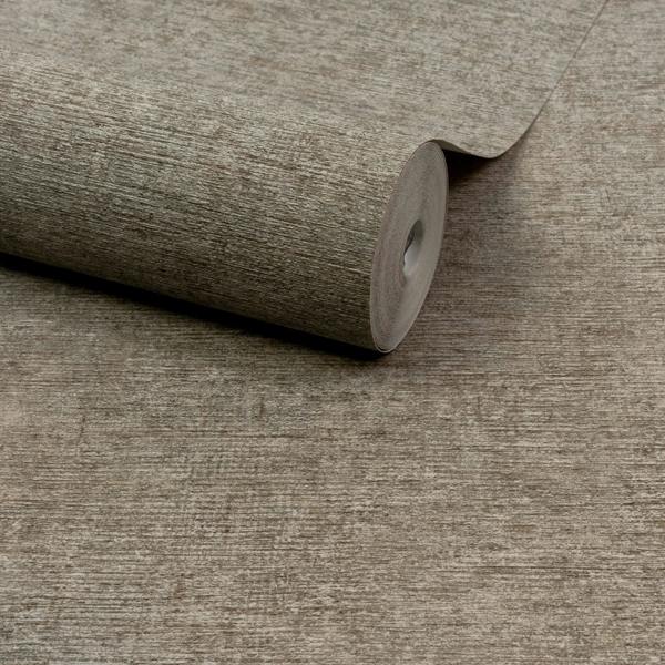 Grandeco Boutique Dakota Natural Texture Luxury Weight Embossed Wallpaper, Deep Neutral Beige