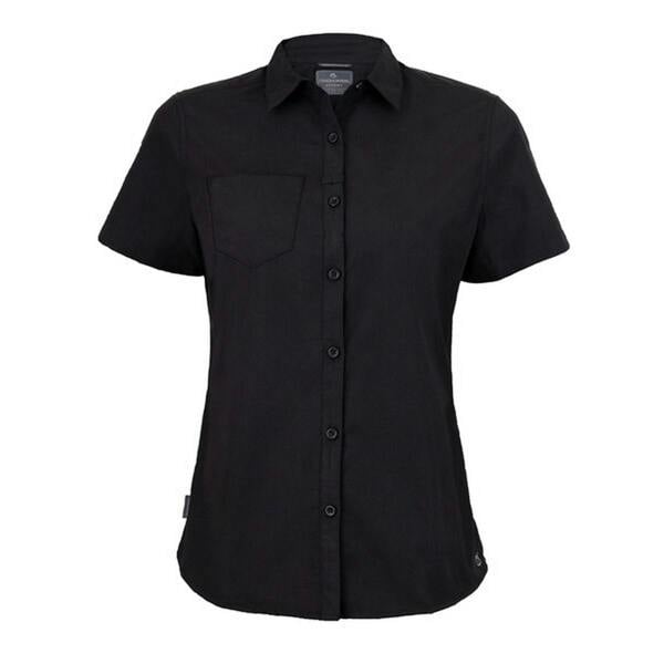 Craghoppers Womens/Ladies Expert Kiwi Short-Sleeved Shirt - Black
