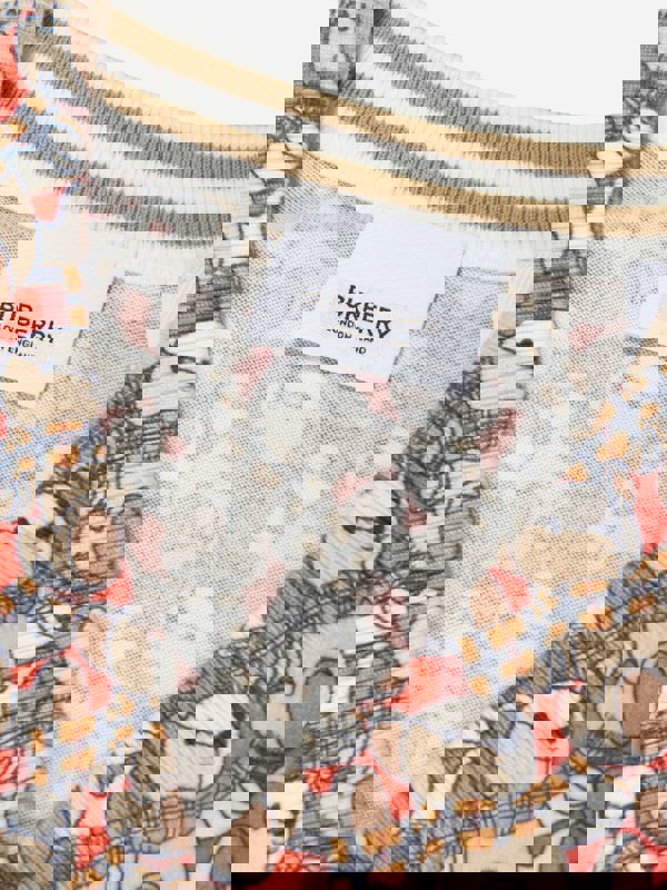 Burberry Kids Burberry Girls Nicolette Bears Cardigan in Beige