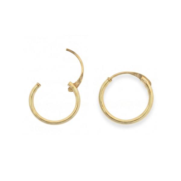 Spero London 9ct Solid Gold Hoop Earrings