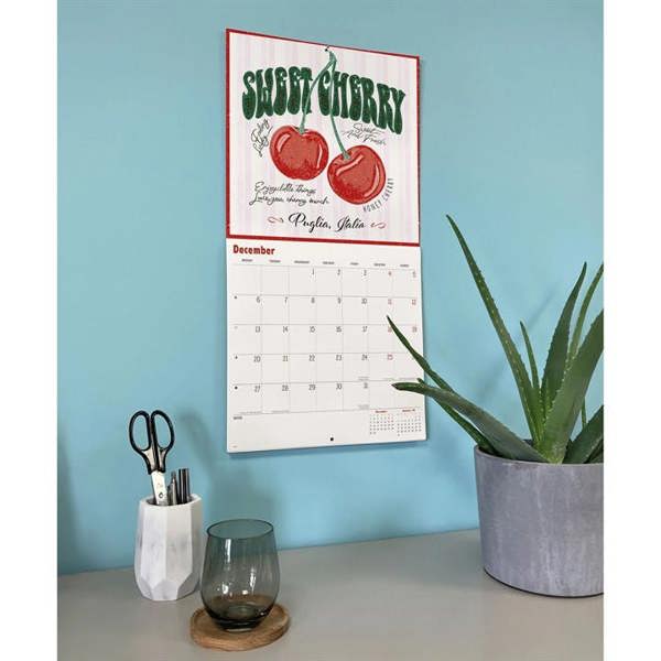Fruit Market Calendar 2027, Wall Calendars, Month To View, Lifestyle, Gift