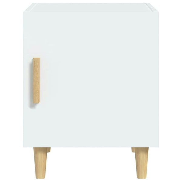 Berkfield Bedside Cabinet White Engineered Wood