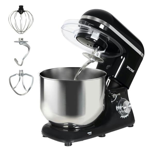 Spector Electric Food Stand Mixer 8L Stainless Steel Mixing Bowl 1300W 10 Speeds