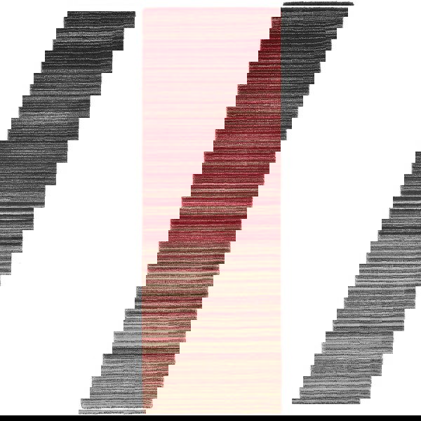 Fine Stripes Red Wool Rug | Sustainable & Stain Resistant