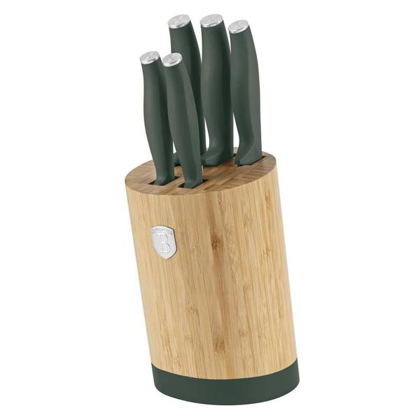 6 pcs knife set Berlinger Haus BH2757 Matte Green