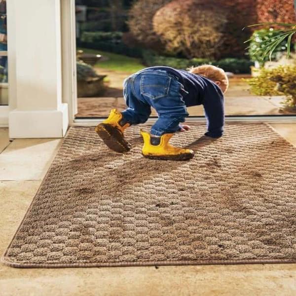 The Rugs Textured Washable Mat & Runner | Dots Design