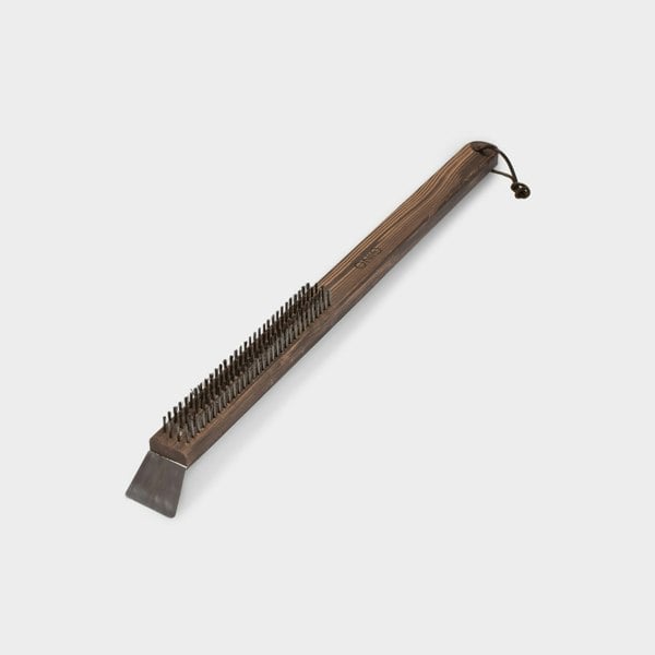 Gino D'Acampo Pizza Stone & BBQ Wire Cleaning Brush With Scraper