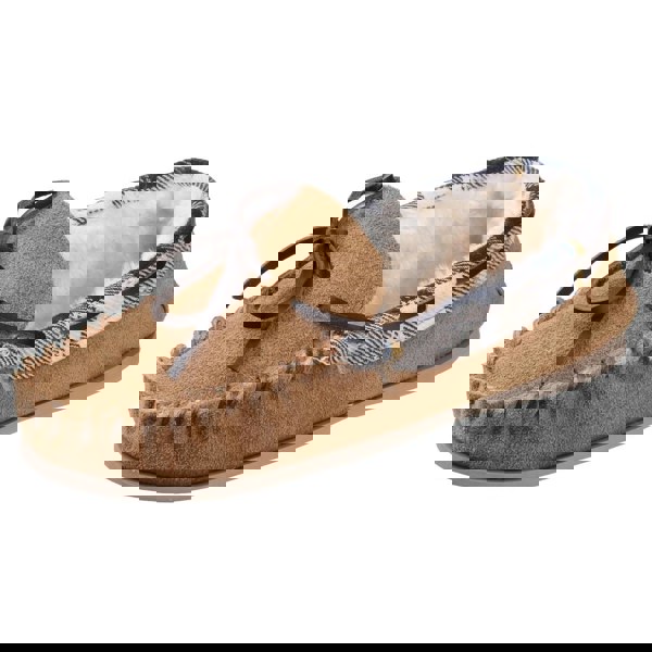 Cotswold Kilkenny Moccasin Women's Slippers in Tan