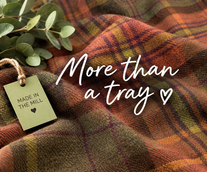 Made in the Mill Luxury Harrier Tweed Lap Tray With Bean Bag