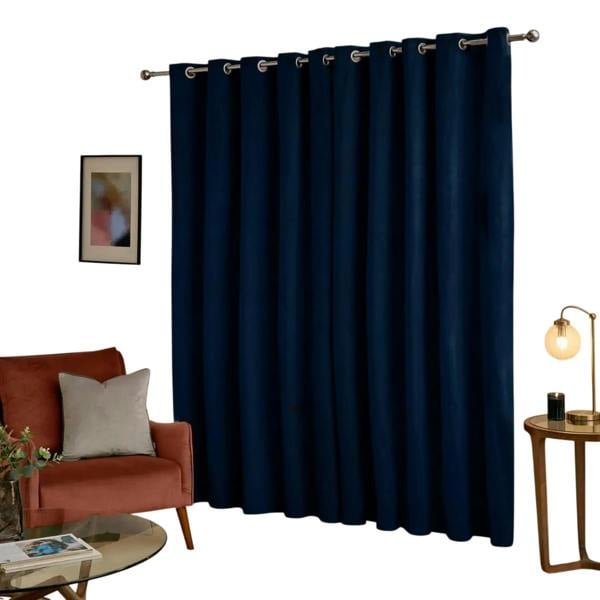 Furn Ultimate Velvet Blackout Curtains - Royal Blue - 