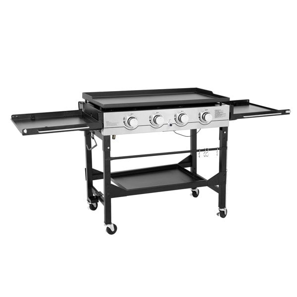 Callow 4 Burner Flat Top Gas Griddle - Outdoor Cooking Gridle with Quality Cover