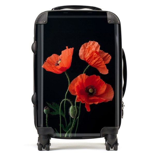 Warren Reed Poppies Suitcase