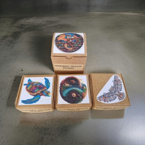 wooden animal and nature puzzles