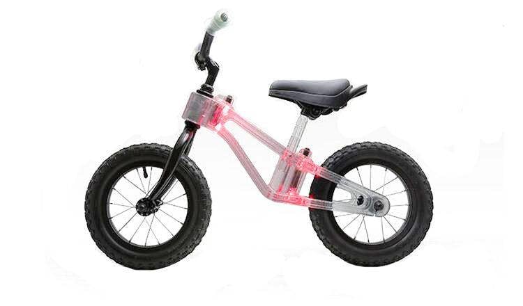 Ride Phantom 12" Kids Light Up Balance Bike - Red
