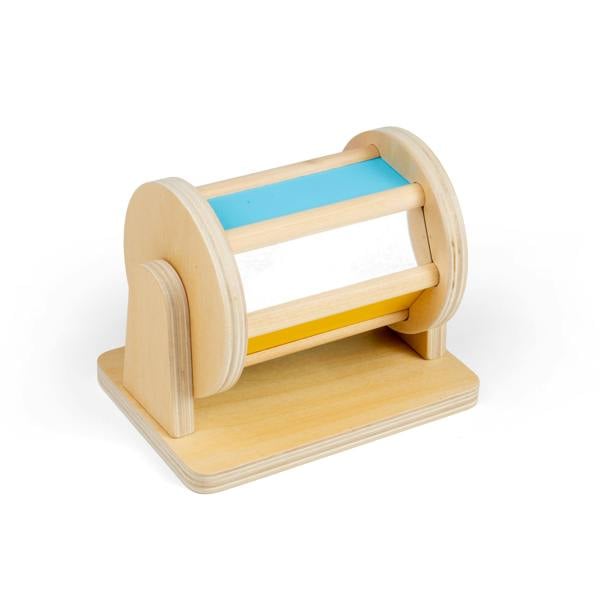 Bigjigs Toys Sight and Sound Spinner | Wooden Sensory Toy For Babies & Toddlers