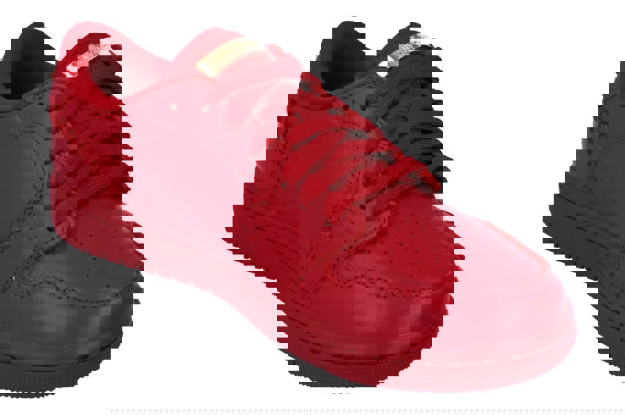 Nike Womens Air Jordan 1 Mm Low Trainers Fn5032  607 - Gym Red Metallic Gold 607 - Photo 3