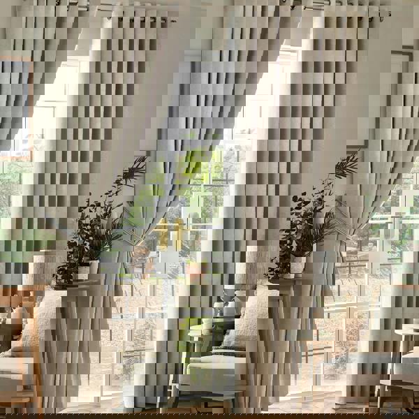 Luxury Living Chenille Blackout Ring Top Eyelet Curtains