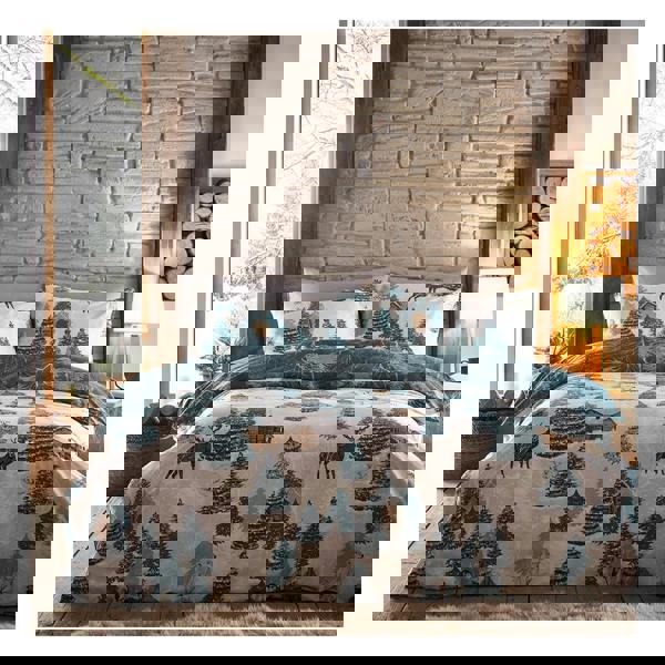 Furn Arcticus Arctic Animals Duvet Cover Set - Blue