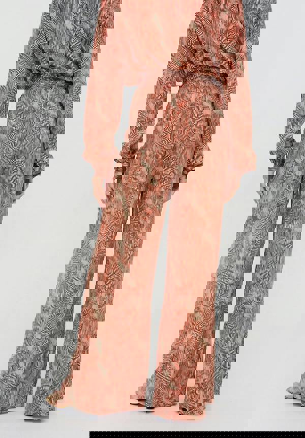 Ginger High Waist Tiger Print Trouser In Ginger Orange - image 5