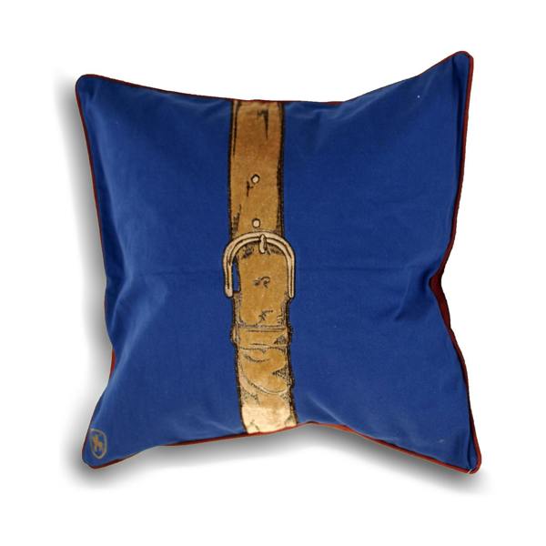 Riva Home Polo Strap Cushion Cover - Blue - 