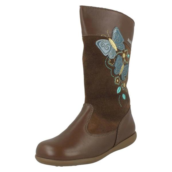 Start-rite Girls Aqua Rite by Startrite Mid Calf Decorative Boots Aqua Flutter