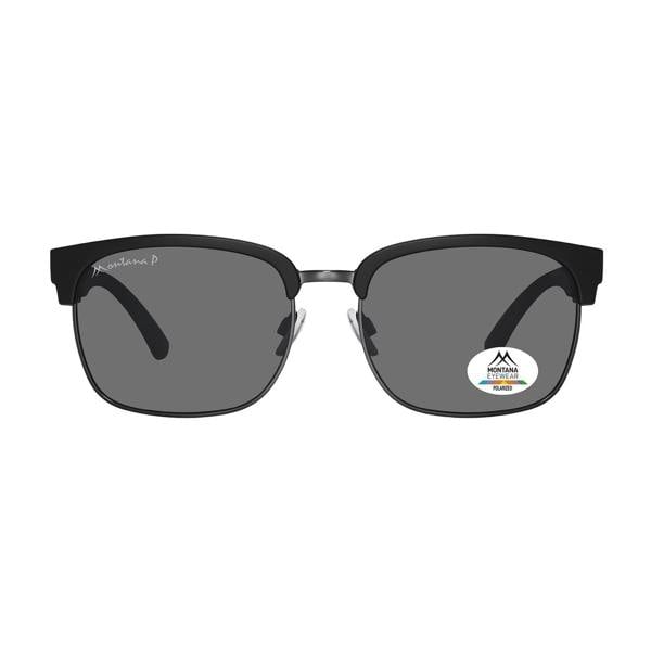 Montana Sunglasses MP192 Matte Black Gunmetal Grey Polarized