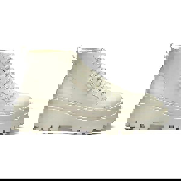 Superga Womens/Ladies 3052 Alpina Apex Faux Leather Mid Cut High Tops - Total Natural Beige - 