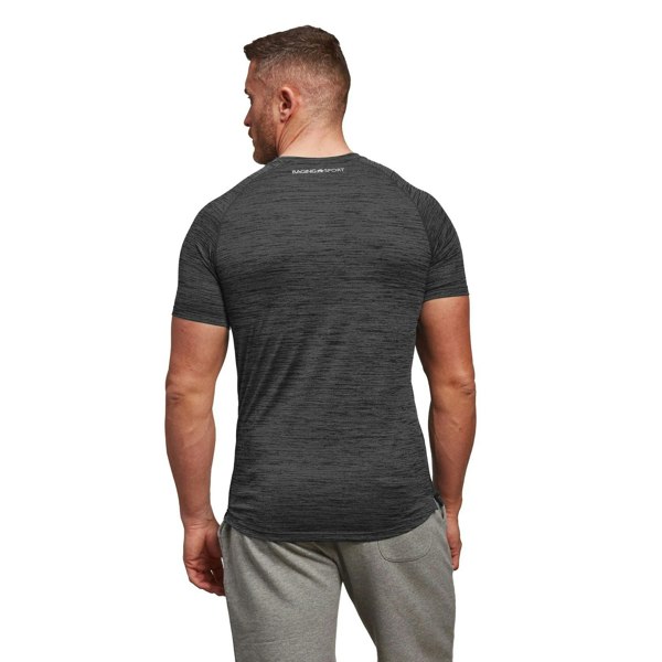 Raging Bull Mens Performance T-Shirt - Dark Grey Marl