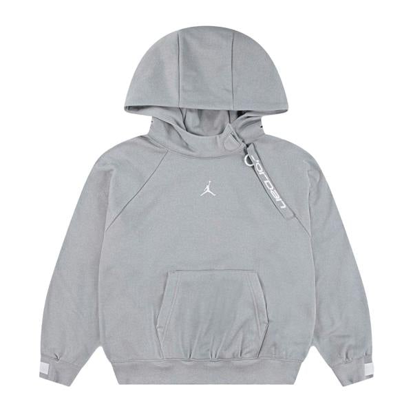 Nike Childrens/Kids Air Jordan Ease Fleece Drawstring Hoodie - Grey - 