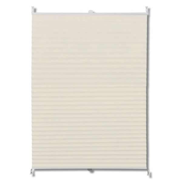 Berkfield Plisse Blind 70x125cm Creme