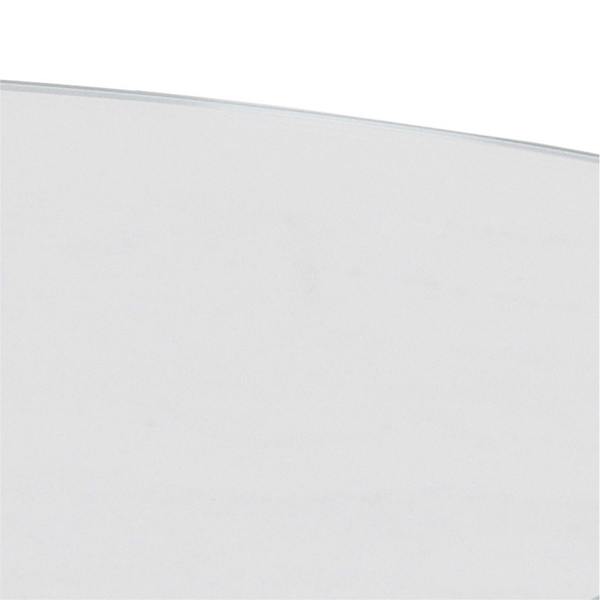 Wyld Haus Perth Clear Glass Round Coffee Table Chrome Legs